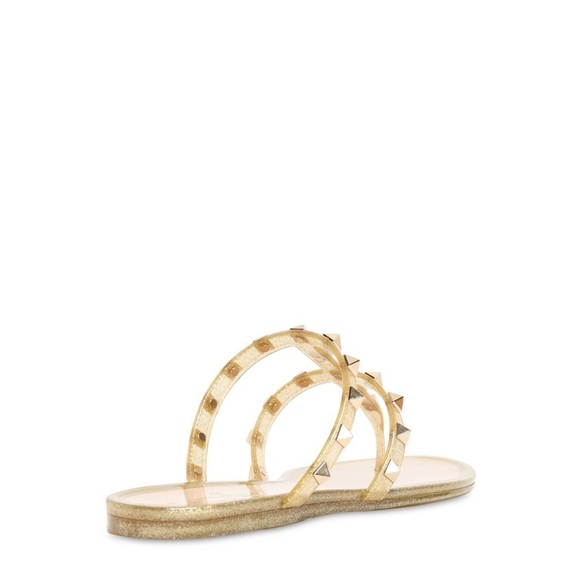 Valentino Rockstud Glitter PVC Thong Sandals - Picture 3 of 11
